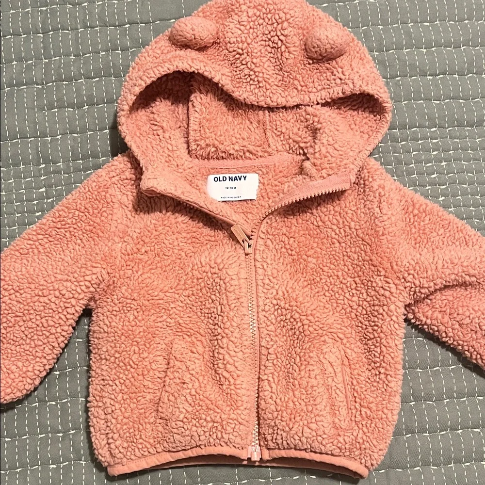 Old Navy Coral Fleece Kids Hoodie